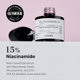 COSRX Niacinamide 15 Face Serum, Minimize Enlarged Pores, Redness Relief, Discoloration Correcting Treatment, Korean Skin Care, 0.67 fl.oz/20 ml