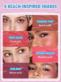 Hello Kitty|SHEGLAM Coastal Charm Cream Blush - Ocean Breeze , Tripi-Cool, Friends Trip, Sun Suit