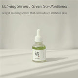 BEAUTY OF JOSEON Calming Serum : Green tea + Panthenol 30 ml - Expiry : 10.2024