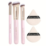 Shein Maange 3 Pcs Brush set With 2 Triangle Puff