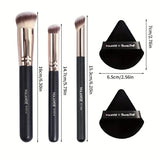 Shein Maange 3 Pcs Brush set With 2 Triangle Puff