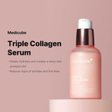 Medicube Triple Collagen Serum to rejuvenate dull skin with its advanced Triple Collagen Complex 55ml