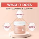 Numbuzin, No.4 Pore Zero Peeled Egg Toner 70 Pads