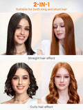 SHEGLAM 2 In 1 Mini Hair Straightener And Curler Iron - HAIR Travel Buddy