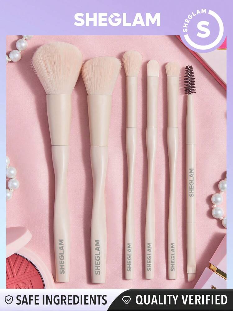 SHEGLAM Pro Core Brush Kit Pcs Set Beige – Dubuypk