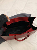 Shein Burgundy Vintage Tote Bag