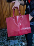 Shein Burgundy Vintage Tote Bag