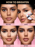 SHEIN SHEGLAM Baked Glow Setting Powder - Translucent, Light Pink, Cappuccino, Banana, Bubblegum