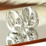 Vintage Starburst Earrings for Women - Golden, Silvery