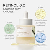 SKIN1004 Retinol 0.2 Boosting Shot Ampoule 30mL