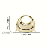 Stylish Mini Acrylic Banquet Bag - Golden