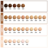 TIRTIR Mask Fit Red Foundation 30ml - 10C Shell, 13N Fair Ivory, 17C Porcelain, 17N Vanilla, 21C Cool Ivory, 21N Ivory, 21W Natural Ivory, 23N Sand, 24W Soft Beige, 25C Cool Taupe, 27C Cool Beige