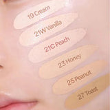 Tocobo Apple Dewy Fit Cushion 19 Cream, 21C Peach, 21W Vanilla, 23 Honey, 25 Peanut, 27 Toast