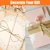 100 Pcs White Lace Paper Disposable Doilies - serving paper