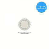 100 Pcs White Lace Paper Disposable Doilies - serving paper