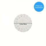 100 Pcs White Lace Paper Disposable Doilies - serving paper