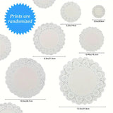 100 Pcs White Lace Paper Disposable Doilies - serving paper