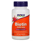 Now Foods, Biotin, 5000 mcg, 60 Veg Capsules -  Expiry 04.2025