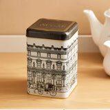 Homebox Feast Square Shaped Sugar Canister with Lid - 10.5x15 cms CAPACITY 1.5 litre APPROX