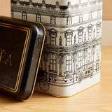 Homebox Feast Square Shaped Tea Canister with Lid - 10.5x15 cms CAPACITY 1.5 litre APPROX