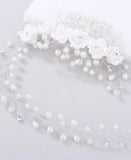 SHEIN Flower & Pearl Design Hair Comb