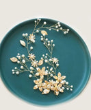 SHEIN Faux Pearl & Flower Decor Hair Accessory