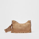 Max Dubai - Textured Crossbody Bag with Detachable Strap with chain