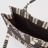 Max Dubai - Striped Tote Bag with Dual Handles