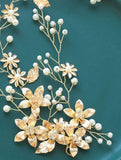 SHEIN Faux Pearl & Flower Decor Hair Accessory