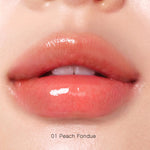 Peripera - Heart Jam Glow Lip - 01 Peach Fondue, 02 Berry Milk Tea, 03 Grapefruit Crush, 04 Honey Nut, 05 Berry Coke, 06 Cherry Smoothie, 07 Apricot Jelly, 08 Peach Crumble, 09 Cherry Filling