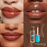 NYX Lip I.V. Hydrating Lip Gloss Stain - 01 - Caramel Drip, 03 - Splash N Spice, 05 - Mocha Me Wet, 06 - Espresso Soak, 08 - Drippin' In Rose, 09 - Blush Rush, 12 - Burst That Tang!, 13 - Cranberry Splash, 14 - Mauve N' Moist, 15 - Water 'Bout Wine?