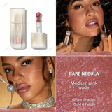 Buy online SHEGLAM Stardust Swipe Glitter Liquid Lipstick in shades 033 Champagne Orbit, 034 Bare Nebula, 111 High Key, 137 Cosmic Pink, 328 Red Giant, 417 Twinkle Rush, 519 Mocha Meteor, 525 Orbital Glow in Pakistan 