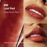 Buy Melixir Vegan Lip Butter in shades 02 Nude Rose, 03 Red Velvet, 05 Dewy Rose, 06 Rust Red, 10 Flutter, 15 Dirty Pink, 16 Wine Stain, 18 Vintage Red online in Pakistan