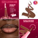 NYX Lip Lingerie Lip Liner Stain - 02 Naughty Nude, 03 Barely There, 04 Steamy Spice, 06 Up To No Good, 07 Cuff Me, 08 After Hours, 09 Send Nudes, 10 Up All Night