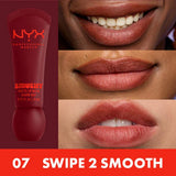 Buy NYX Smushy Matte Lip Balm in shades 01 Sugar Smush, 03 Sweet Smack, 04 She's Serving, 07 Swipe 2 Smooth online in Pakistan