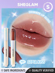 SHEGLAM Pout-Perfect Shimmer Lip Plumper - Sepia Kiss, First Crush, Gold Rush, Pink Flamingo, Sugar Crystal, Violet Fizz