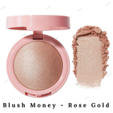 Elf Halo Glow Silky Powder Highlighter - Blush Money - Rose Gold, Bronzed Baddie - Deep Bronze, Coppertunist - Copper, Prosecco Poppin - Champagne Gold