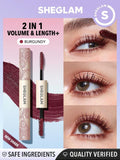 SHEGLAM All-In-One Volume & Length Mascara Waterproof - Brugundy, Blue