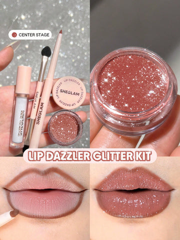 Shop SHEGLAM Lip Dazzler Glitter Kit in Center Stage, Debutante, Red Carpet in Pakistan
