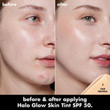 Elf Halo Glow Skin Tint SPF 50 - 1 Fair Neutral, 2 Fair Warm, 3 Fair Cool, 4 Light Neutral, 5 Light Warm
