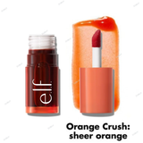 e.l.f - Sheer For It Blush Lip + Cheek Tint - Orange Crush - sheer orange, Pink Positive - sheer pink, Plums Up - sheer plum, Cherry Cola - sheer black cherry, Left on Red - sheer red, So Petal - light pink, Mauve Actually - mauve, Burgun-did That - Burgundy, Maple Latte - brown
