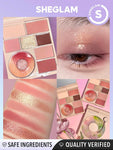 SHEGLAM Vinyl Pop Color Palette Rose Sonata, Sunkissed Reverie, Color Me Crazy