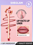 SHEGLAM Lip Facts Lip Liner - True Faith, Misty Rose, Neutral, Momojo, Toasted, Concrete Jungle, Purple Smoke, Solo Dance, Crimson, Cosmopolitan, City Nights, Brazen, Mojave, But First-Coffee