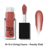 ELF - Glow Reviver Lip Oil - Crystal Clear, Honey Talks, Pink Quartz, Coral Fixation, Jam Session, Rose Envy, Red Delicious, Money Mauve, Hot as Fudge, It's Giving Guava