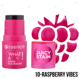 Essence WHAT A TINT! Staining Lip & Cheek Tint - 10-Raspberry Vibes, 20-Grapefruit Bliss