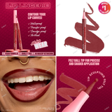 NYX Lip Lingerie Lip Liner Stain - 02 Naughty Nude, 03 Barely There, 04 Steamy Spice, 06 Up To No Good, 07 Cuff Me, 08 After Hours, 09 Send Nudes, 10 Up All Night