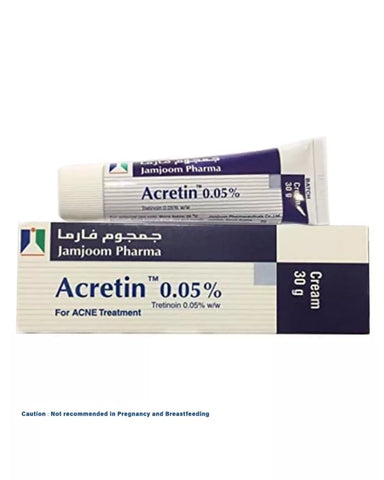Jamjoom Pharma - Acretin .05% Cream For Acne Treatment, 30g