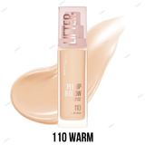 Maybelline Lifter Plump & Glow Foundation - 102 NEUTRAL, 110 WARM, 112 NEUTRAL, 115 COOL, 118 WARM, 120 NEUTRAL, 210 NEUTRAL, 220 WARM