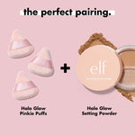 ELF Halo Glow Setting Powder - Light, Light Pink, Medium