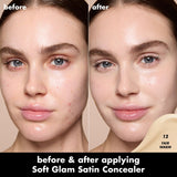 ELF Soft Glam Satin Concealer - 10 Fair Cool, 11 Fair Neutral, 12 Fair Warm, 13 Fair Neutral, 20 Light Cool, 21 Light Neutral, 22 Light Warm, 25 Light Neutral